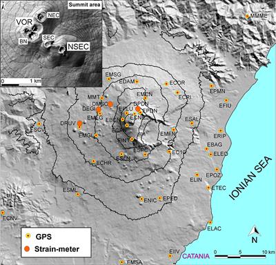 Coupled Short- and Medium-Term Geophysical Signals at Etna Volcano: Using Deformation and Strain to Infer Magmatic Processes From 2009 to 2017